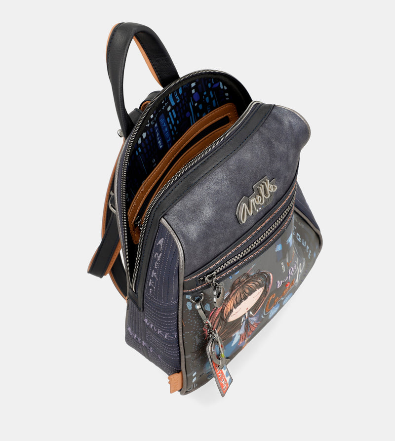 Contemporary triangular backpack