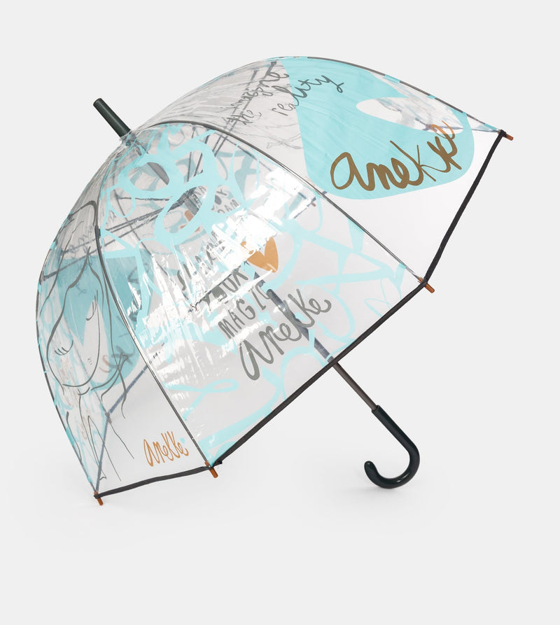 Heartbeat long vinyl umbrella