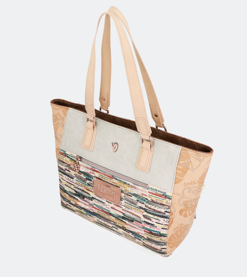 Jungle shopping bag with two handles