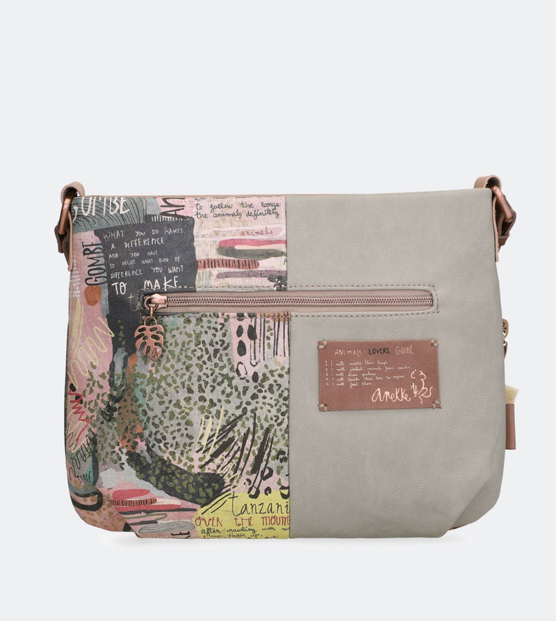 Jungle printed crossbody bag