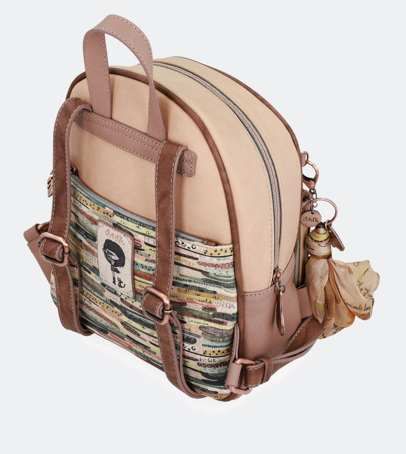 Nature printed backpack