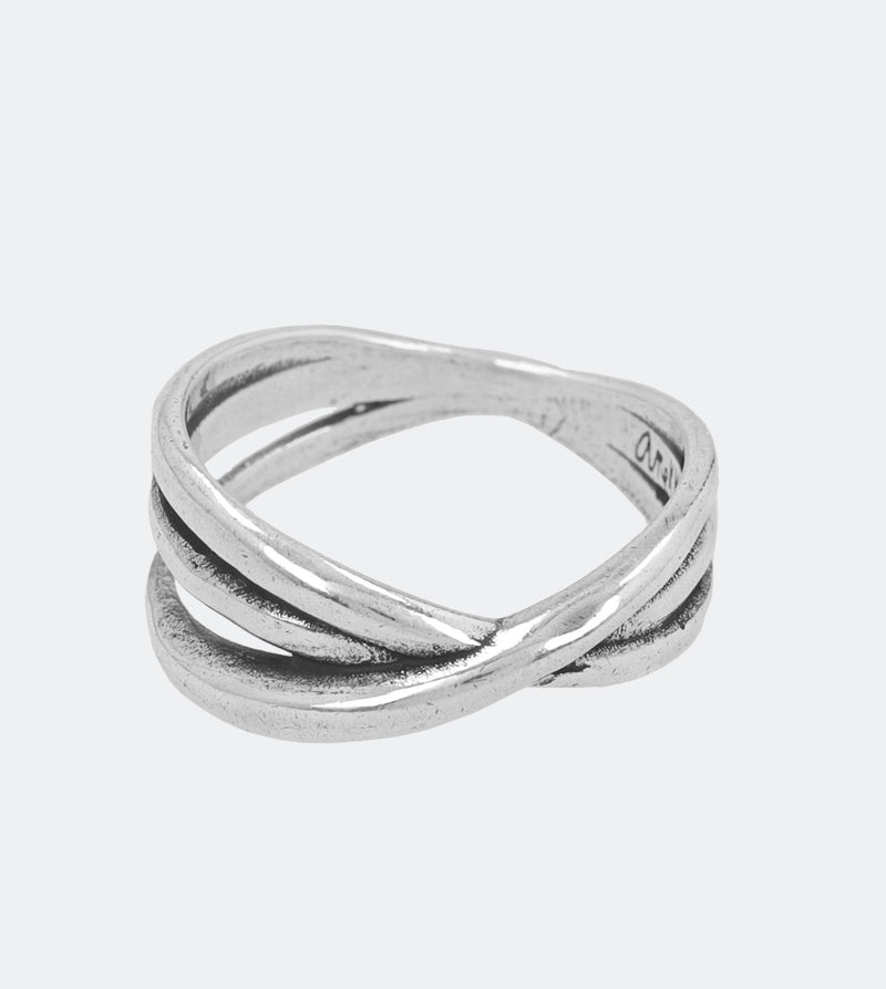 Jera triple silver plated ring