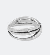 Jera triple silver plated ring