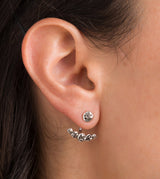 Silver rune earrings
