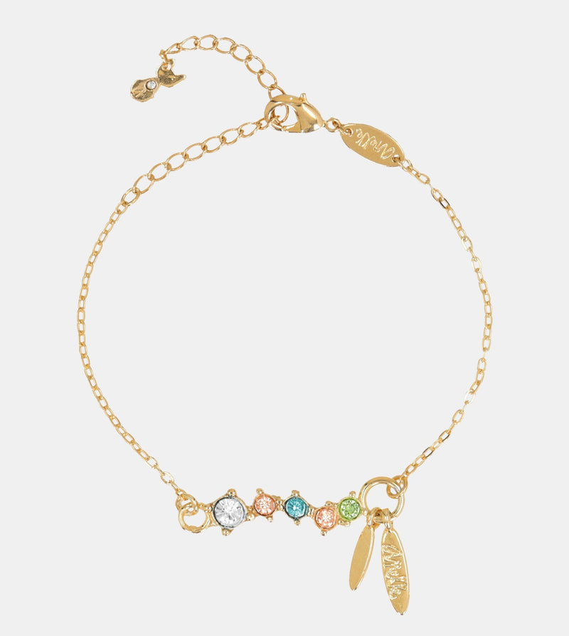 Gold plated Sunshine bracelet with stones