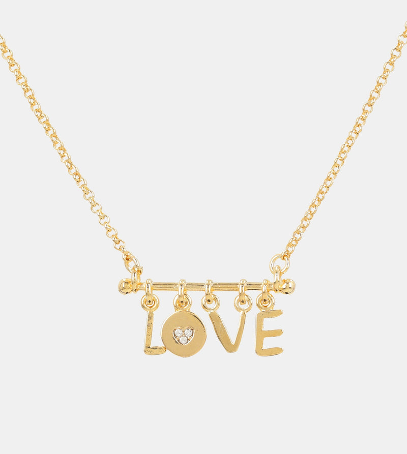 LOVE gold plated pendant