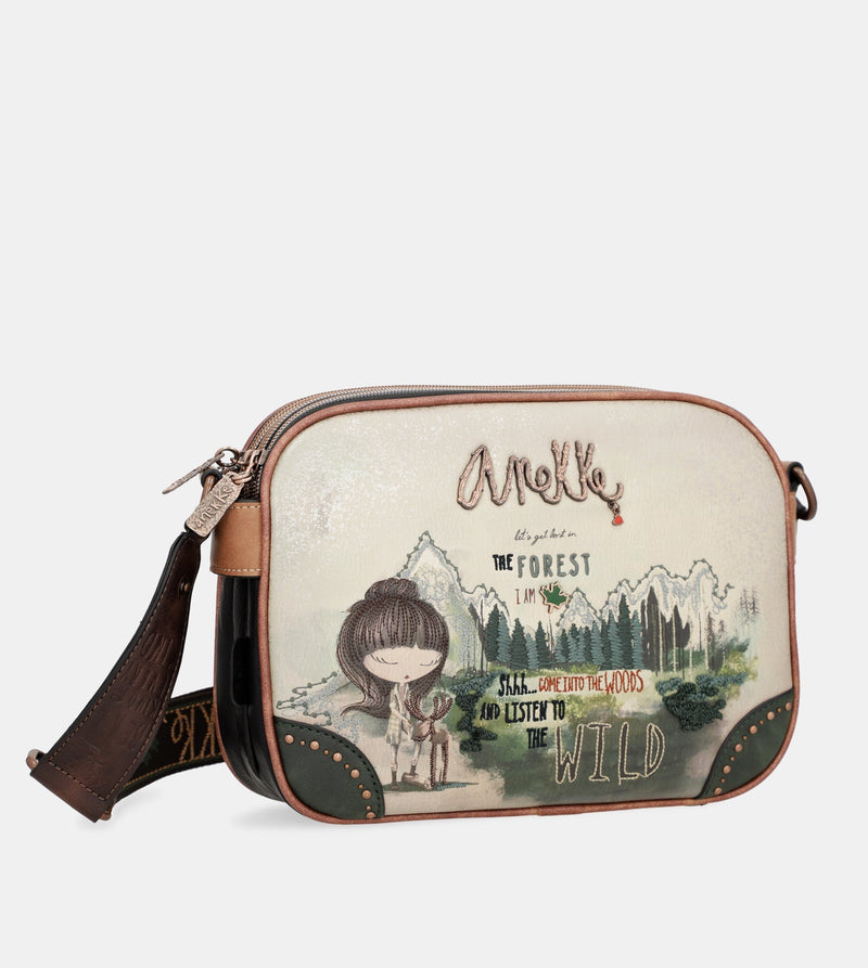 The Forest triple compartment messenger bag