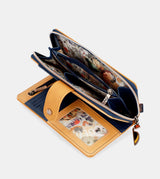 Nature Pachamama navy blue large RFID wallet