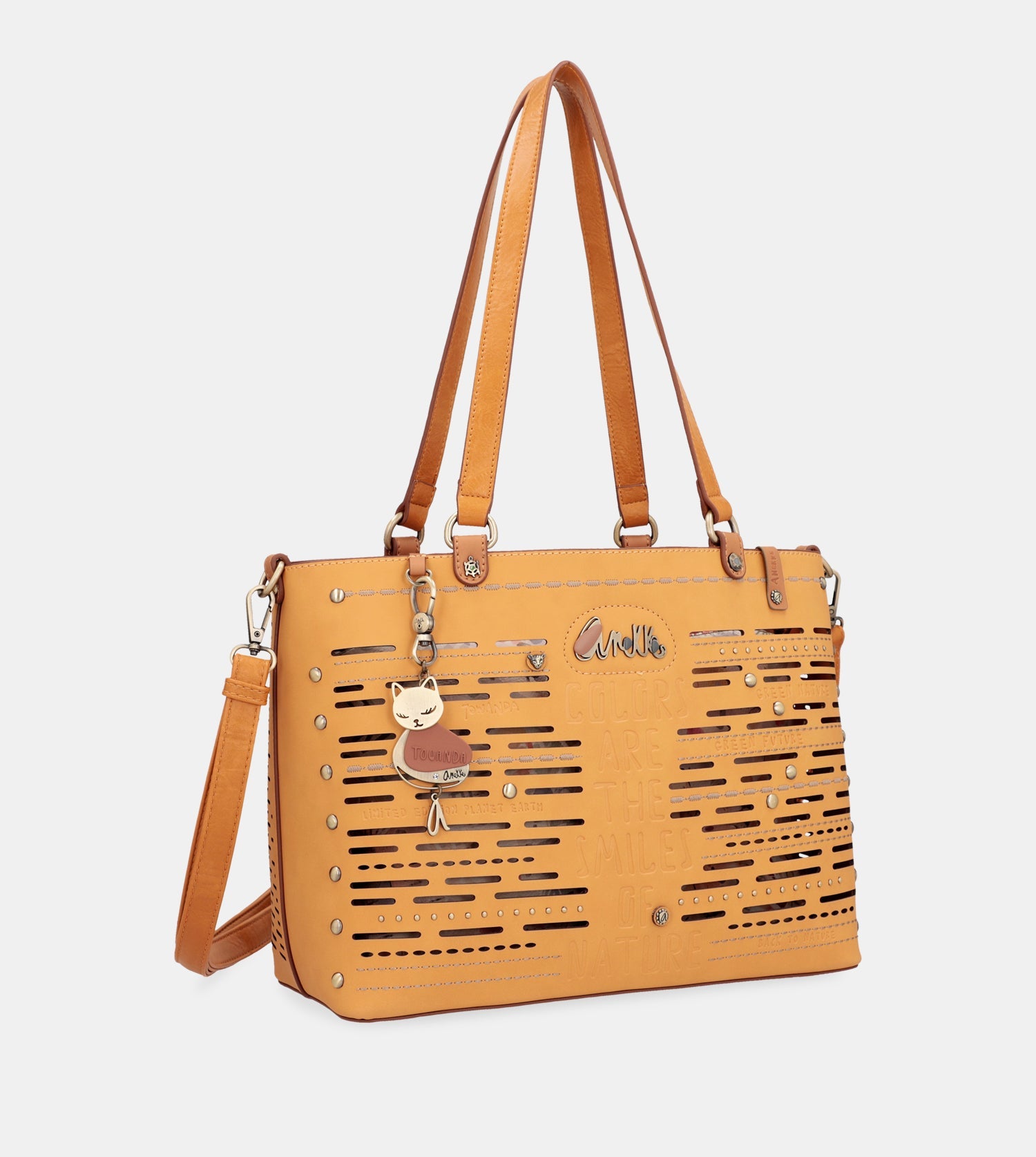 Nature Pachamama ochre large tote bag – Anekke INT