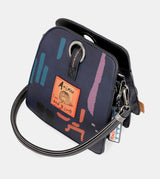 Contemporary Geometric 3 Compartment Shoulder Bag
