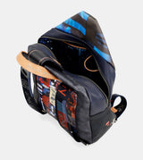 Contemporary flexible medium sized backpack