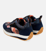 Navy Blue Palette Patterned Sports Sneakers