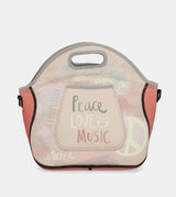 Peace & Love neoprene lunch bag