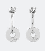 Silver Anekke love earrings