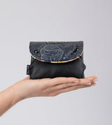 Studio navy blue coin purse with flap