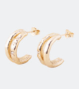 Golden Double Hoop earrings