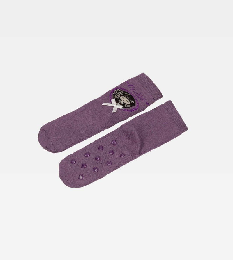 Beautiful purple socks with bow